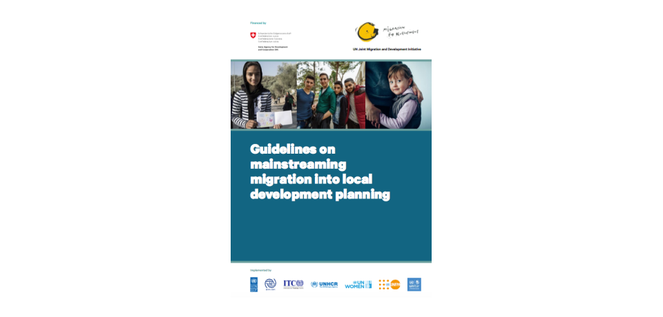 Cover of Guidelines on mainstreaming migration into local development planning