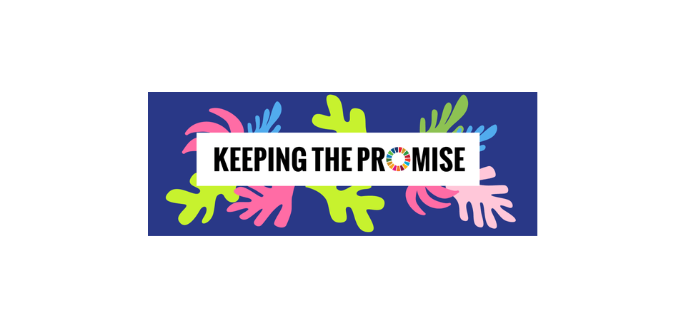 Banner for UNGA 76: Keeping the Promise