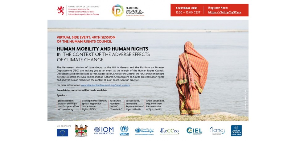Human Mobility, Human Rights and Climate Change at the Human Rights Council Image