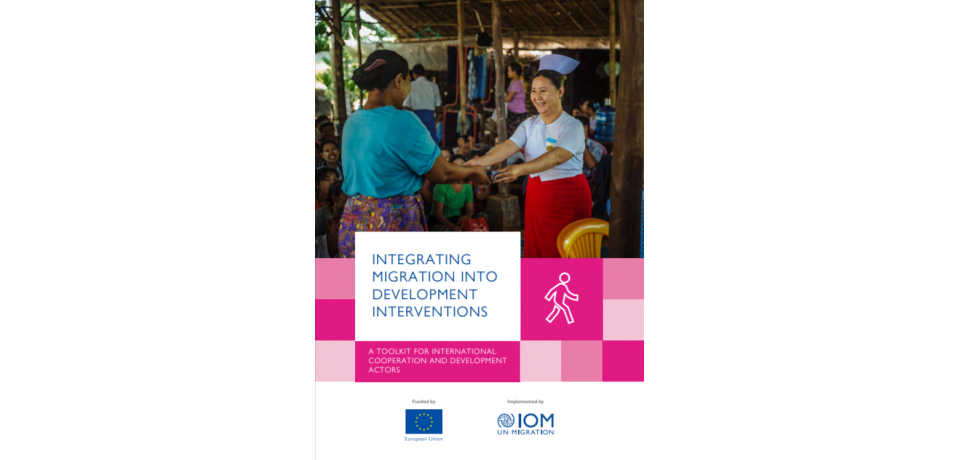 MMICD main toolkit cover: Referral nurses supported by IOM administer primary health care to locals within their villages.