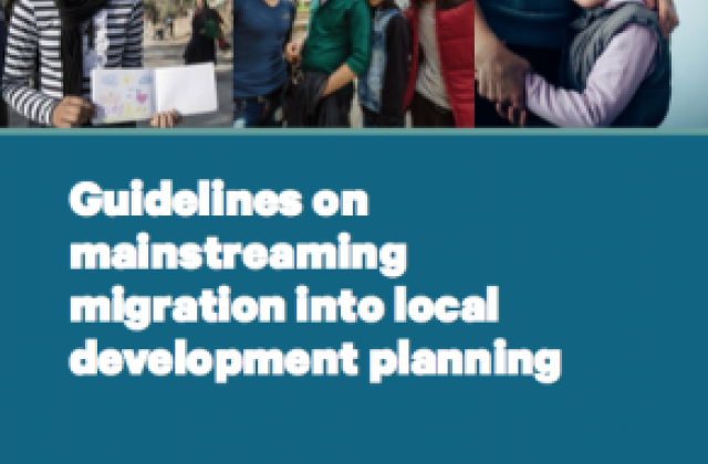 Cover of Guidelines on mainstreaming migration into local development planning