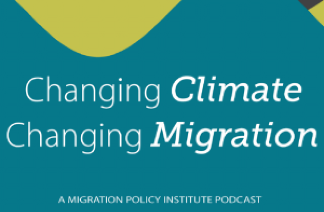 Logo for the MPI podcase Changing Climate, Changing Migration