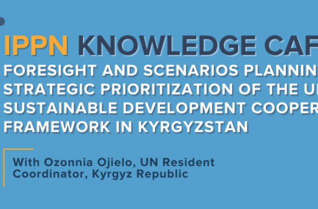 IPPN Knowledge Café: Foresight and Scenarios Planning for Strategic Prioritization of the UN Sustainable Development Cooperation Framework in Kyrgyzstan