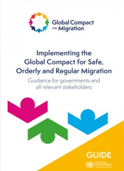 Cover of the UN Network on Migration's GCM implementation guidance for governments and stakeholders